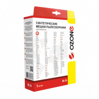 Мешки-пылесборники для пылесосов Hotpoint, Fakir, Bork синтетические, 5 шт + микрофильтр, Ozone, M-24NZ Мешки-пылесборники для пылесосов Hotpoint, Fakir, Bork синтетические, 5 шт + микрофильтр, Ozone, M-24NZ