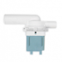 Сливной насос (помпа) для стиральной машины с улиткой для Ardo, Beko, Bosch, LG, 34W, 8 защёлок, с улиткой в сборе, Р007