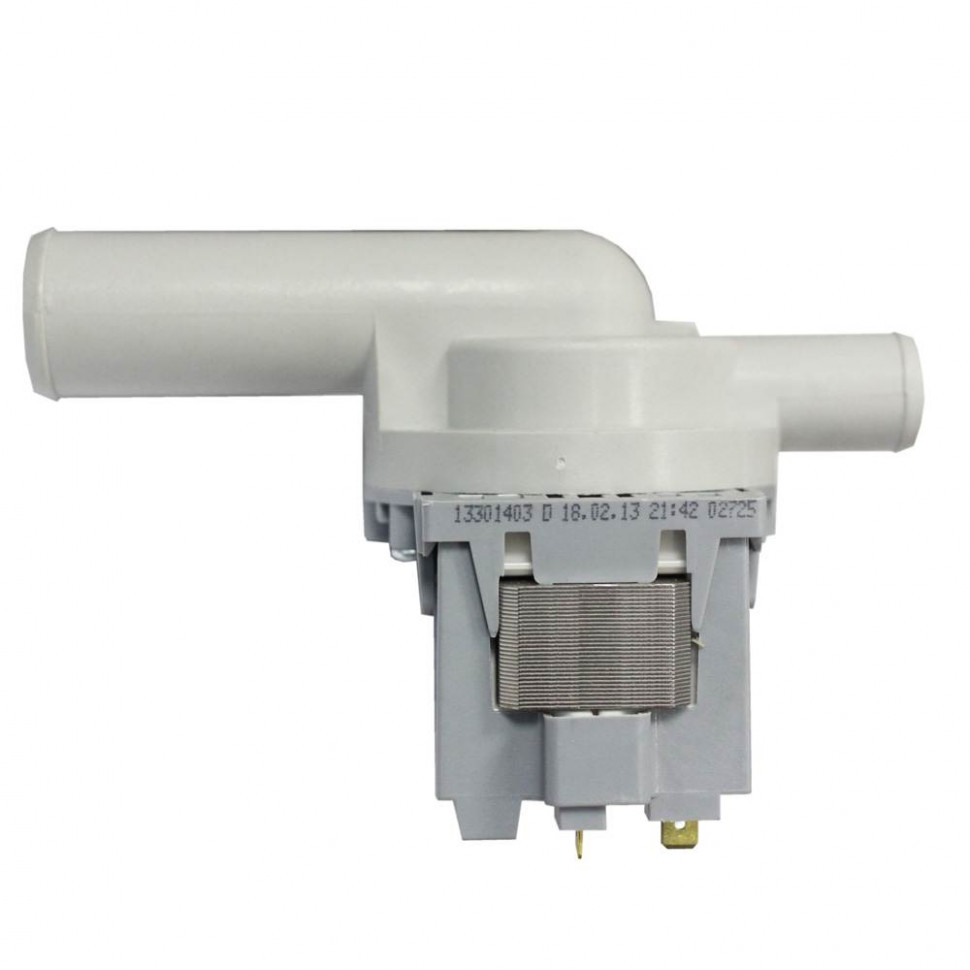 Сливной насос (помпа) для стиральной машины с улиткой для Ardo, Beko, Bosch, LG, 34W, 8 защёлок, с улиткой в сборе, Р007