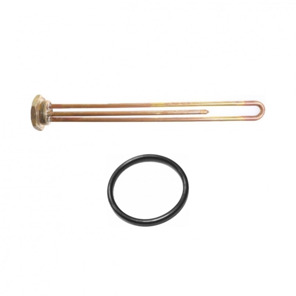 Комплект ТЭН 2,5кВт (2500Вт) RDT резьбовой 42мм для Ariston, De Luxe, Real, Thermex под анод М6 + прокладка, 3401865K1