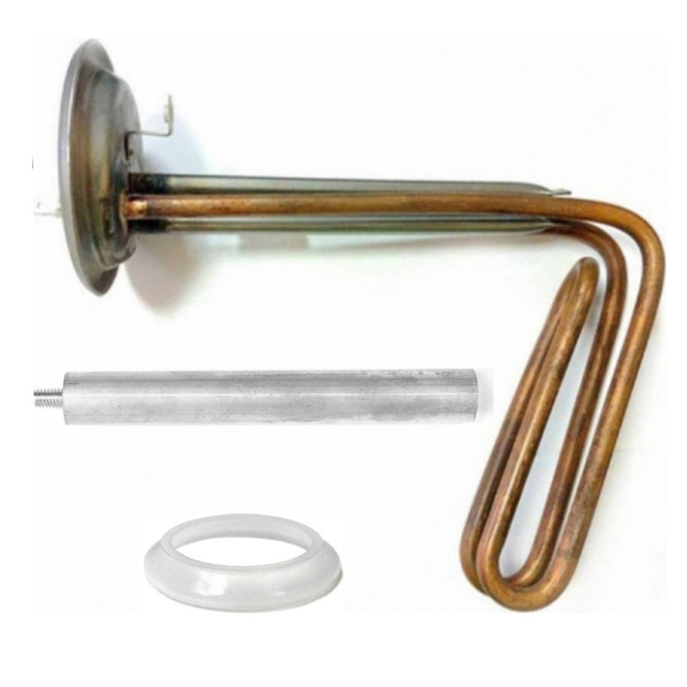 Комплект ТЭН 1,5кВт (1500Вт) RF для водонагревателя Thermex, под анод М6, фланец 92мм + прокладка + анод, 20944K