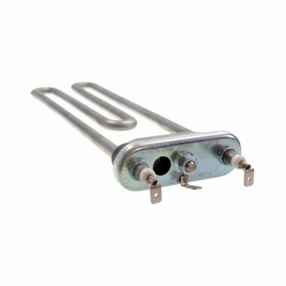 Набор 2 шт ТЭН 2050W для стиральной машины Siemens, Whirlpool с отверстием под датчик, KM46110