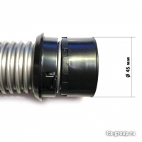 Шланг для пылесосов Samsung, LG, Philips, L1800мм, с соединениями 45мм (VAC100UN), v1152