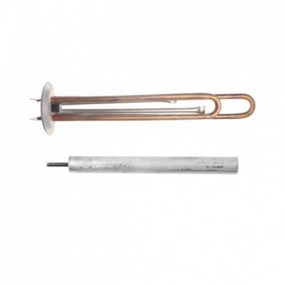 Комплект ТЭН 2 кВт (2000 Вт) RF для водонагревателя Garanterm, Thermex, под анод М4, фланец 73мм + анод, 26637K