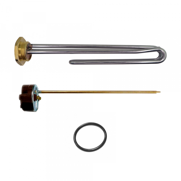 ТЭН 3,0кВт (3000Вт) RCT, резьбовой 42 мм для Ariston, De Luxe, Real, Thermex, под анод М6 + термостат + прокладка, P40330