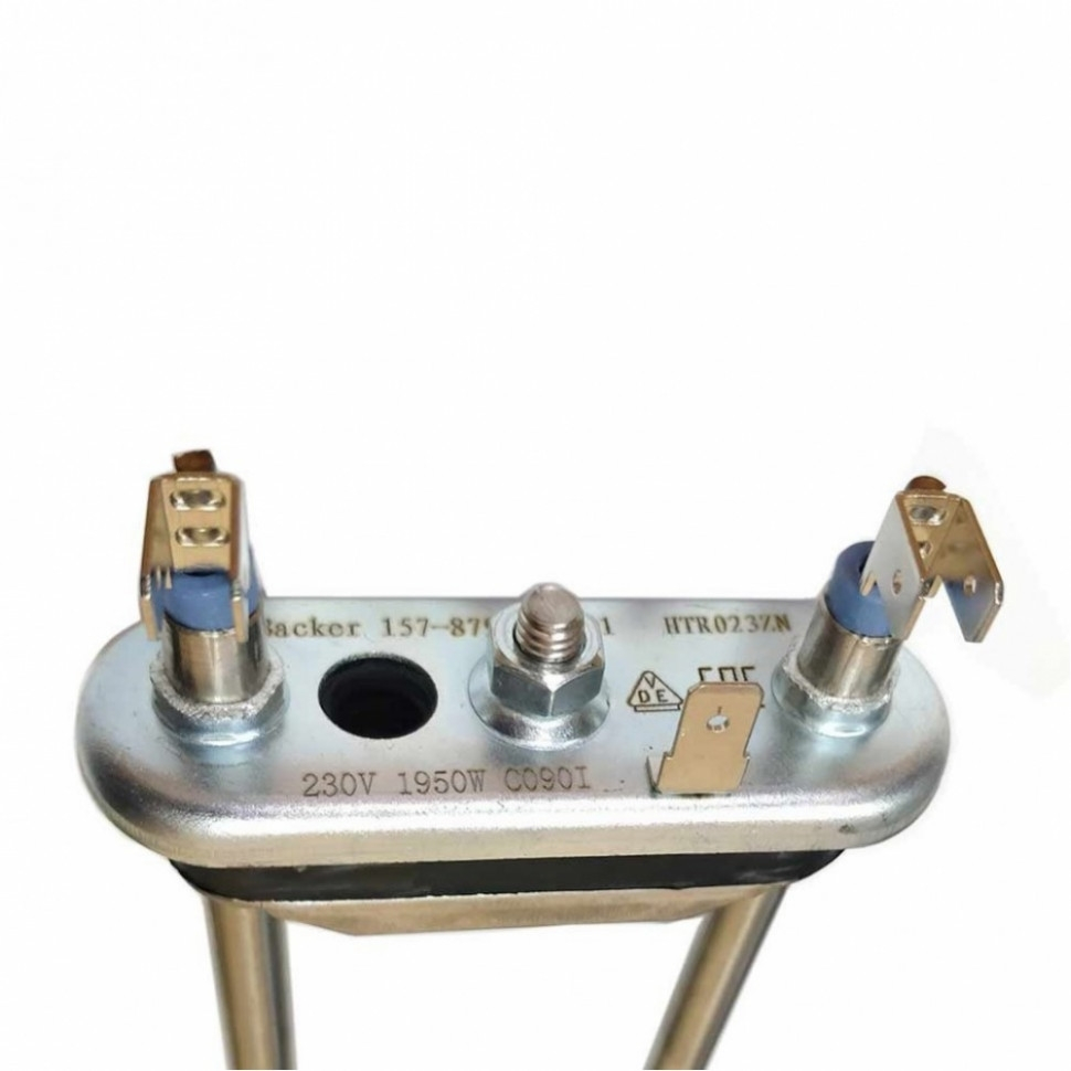 Комплект ТЭН 1950W для стиральной машины Electrolux, Samsung с отверстием под датчик L215мм + фильтр + засыпка, KB2180710