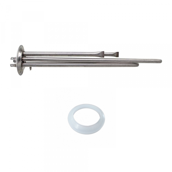 Комплект ТЭН 2000Вт (700Вт/1300Вт) RF для водонагревателя Thermex RZL, IS, IR, Garanterm, Electrolux EWH, под анод М4, нерж.+  низкая прокладка 20042K