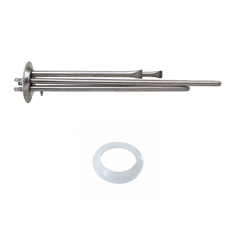 Комплект ТЭН 2000Вт (700Вт/1300Вт) RF для водонагревателя Thermex RZL, IS, IR, Garanterm, Electrolux EWH, под анод М4, нерж.+  низкая прокладка 20042K