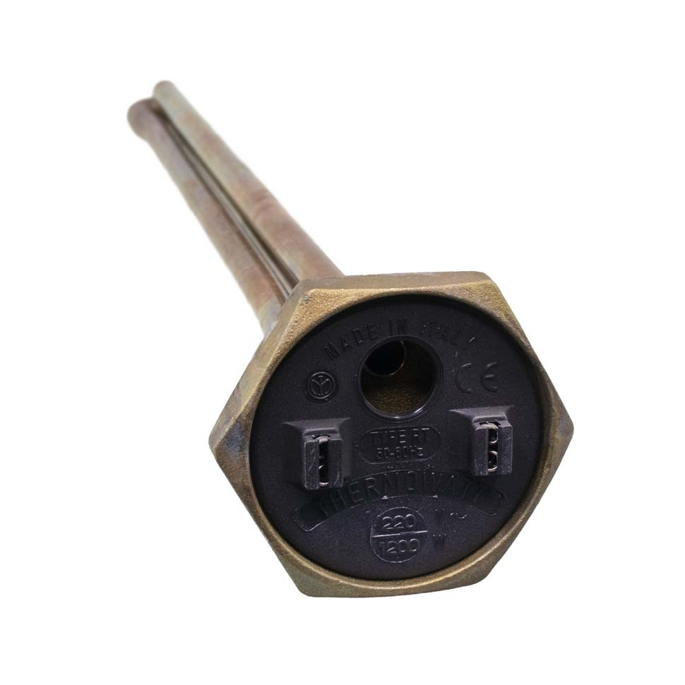 ТЭН для чугунной батареи отопления (радиатора) 1,2 кВт, медь, D42, G1 1/4", L280мм, 220V, TW, 3400067 ТЭН для чугунной батареи отопления (радиатора) 1,2 кВт, медь, D42, G1 1/4", L280мм, 220V, TW, 3400067