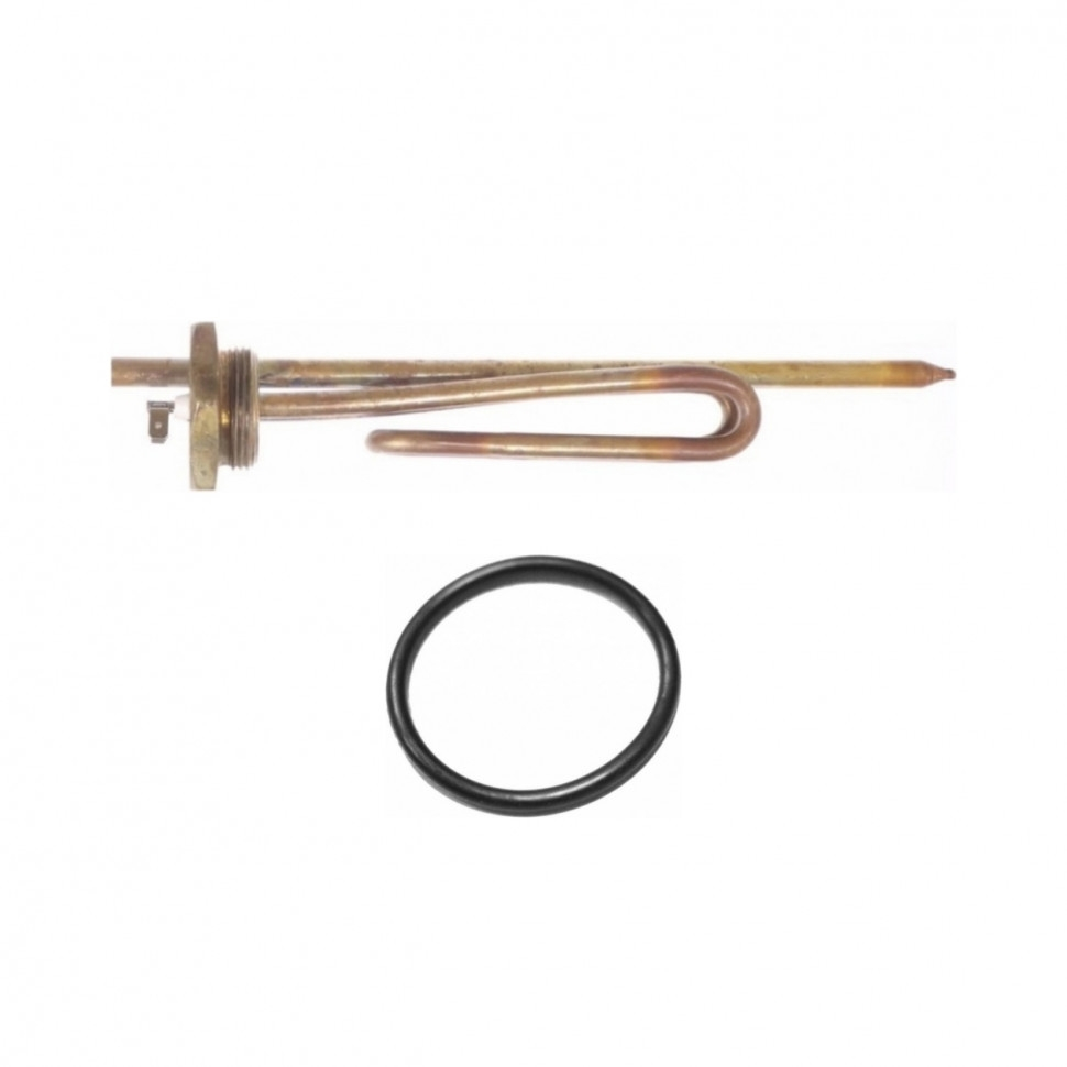 Комплект ТЭН 1,6кВт (1600Вт) RCT, резьбовой 42мм для Bosch, Real, Gorenje, трубка под термостат D10 + прокладка, 182408K