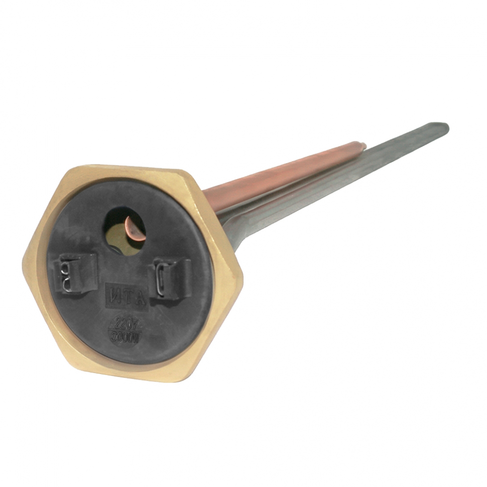 ТЭН для чугунной батареи отопления (радиатора) 3 кВт, нерж, D42, G1 1/4", L514мм, 220V, ИТАТЭН, 24071