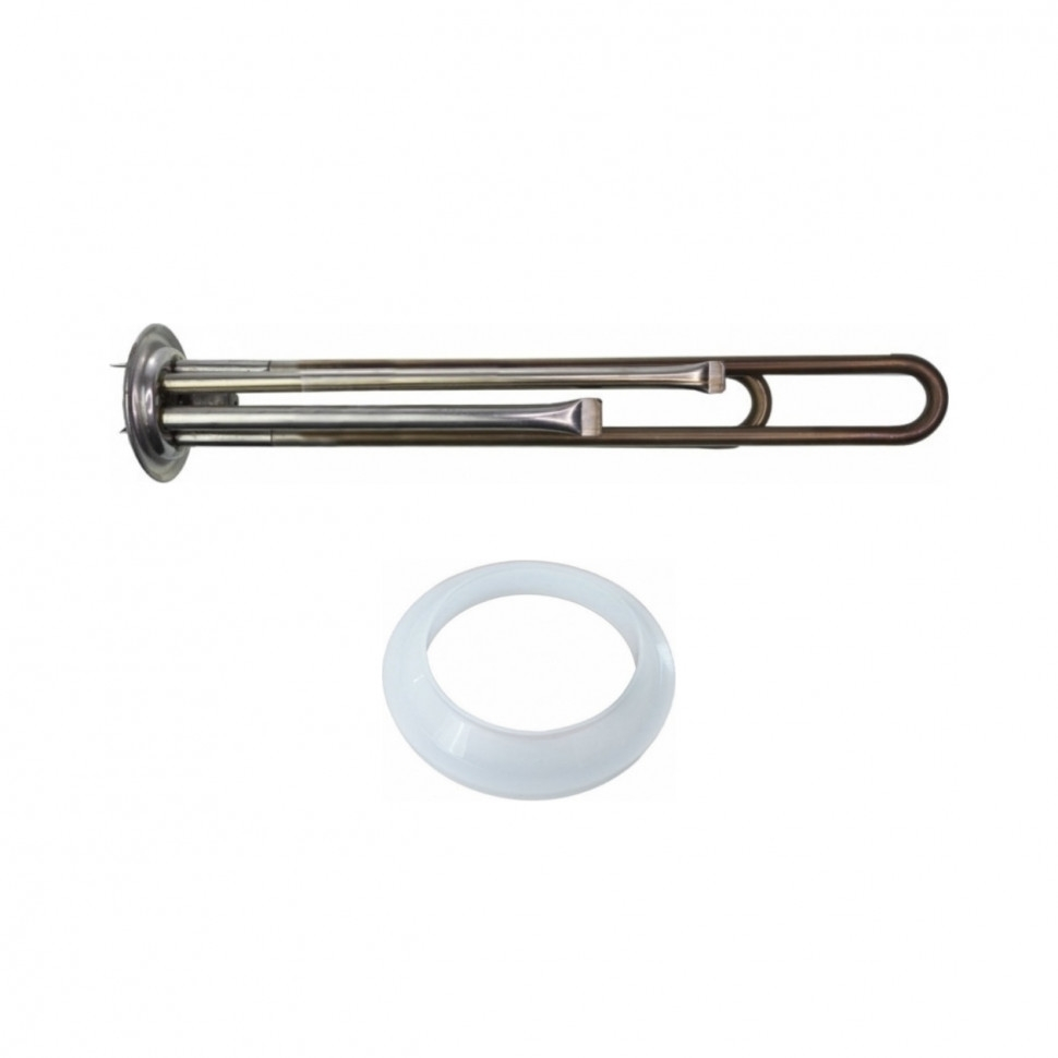 Комплект ТЭН 2 кВт (2000 Вт) RF для водонагревателя Thermex RZL, IS, IR, Garanterm, Electrolux EWH, под анод М4, нерж. + прокладка, 40042K1
