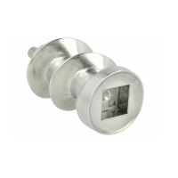 Шнек для мясорубки Bosch MFW, MUM L93мм посадка 8мм квадрат, 050366, h1080