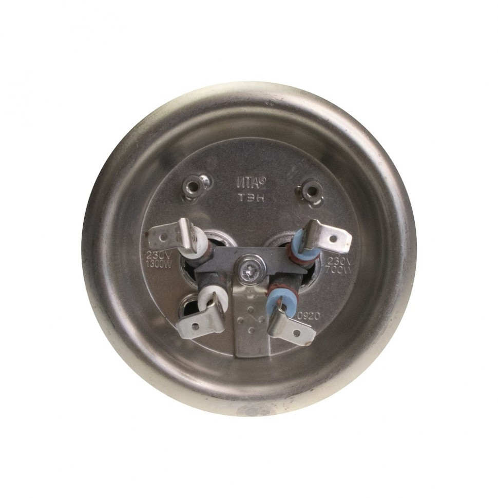 Комплект сухой ТЭН 2 кВт (700Вт/1300Вт) для водонагревателя Electrolux EWH Gladius под анод М4, фланец 92мм, 20947