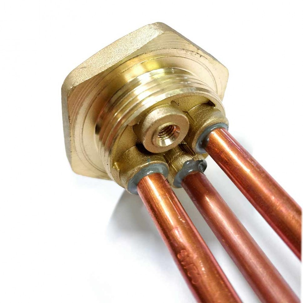 ТЭН 2кВт (2000Вт) RDT, резьбовой 42мм для Ariston, De Luxe, Real, Thermex, под анод М6, 282014