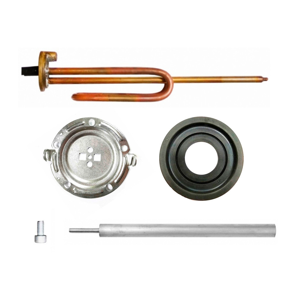 Комплект ТЭН 1,5кВт (1500Вт) RCF для водонагревателя Ariston + фланец + анод + прокладка + винт, 20461F1